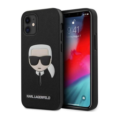 Ốp Điện Thoại Karl Lagerfeld iPhone 12 Mini KLHCP12SSAKHBK Hình Ông Già Màu Đen-3