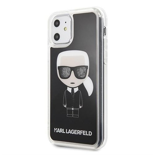 Ốp Điện Thoại Karl Lagerfeld iPhone 11 Thường Hình KLHCN61ICGBK Ông Già Màu Đen