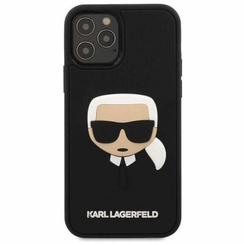 Ốp Điện Thoại Karl Lagerfeld iPhone 12 Pro Max Hình Ông Già 3D KLHCP12LK3DBK Màu Đen-2