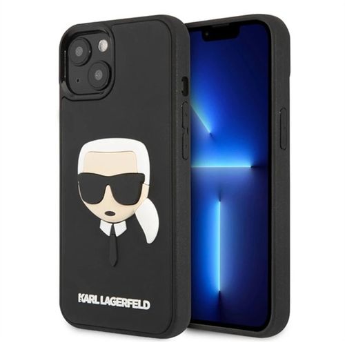 Ốp Điện Thoại Karl Lagerfeld iPhone 13 Hình Ông Già 3D KLHCP13MKH3DBK Màu Đen
