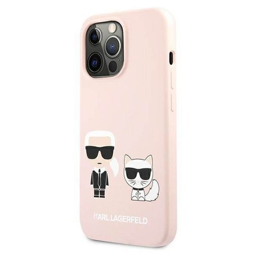 Ốp Điện Thoại Karl Lagerfeld iPhone 13 Pro Max KLHCP13XSSKCI Màu Hồng Nhạt-1