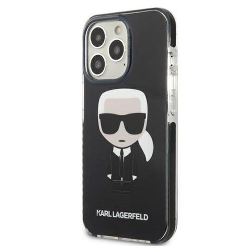 Ốp Điện Thoại Karl Lagerfeld  iPhone 13 Pro Max KLHCP13XTPEIKK Hình Ông Già Màu Đen Silicon-2