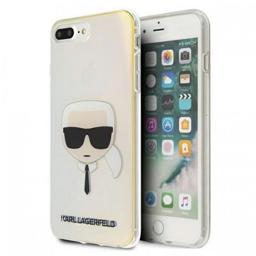 Ốp Điện Thoại Karl Lagerfeld iPhone 6 Plus/7 Plus/8 Plus KLHCI8LPCKHML Ánh Ngọc Trai Màu Trắng Đục
