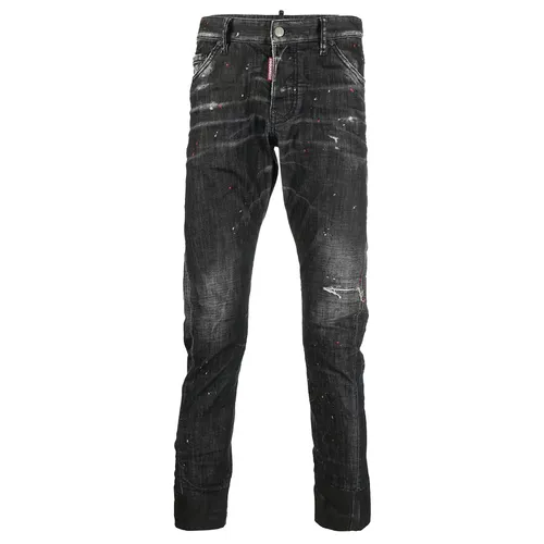 Quần Jeans Dsquared2 Distressed Skinny S71LB1086 S30357 Màu Đen Size 50