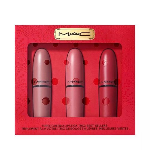 Set Son MAC Three Cheersi Lipstick TriQ 3 Màu