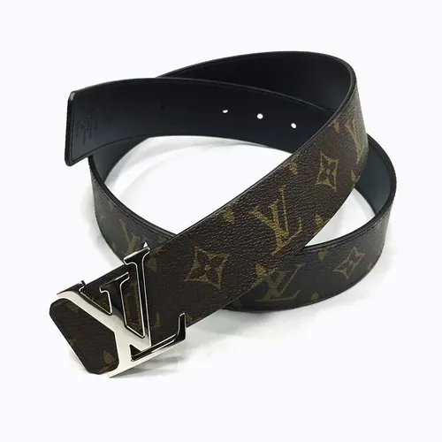 Thắt Lưng Da Nam Louis Vuitton LV Size 90 Mặt Khoá Bạc