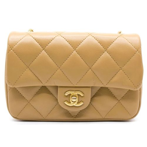 Túi Đeo Chéo Chanel AS3457 B08840 Mini Flap Bag With Heart Charms BJ523 Màu Be Đậm-1