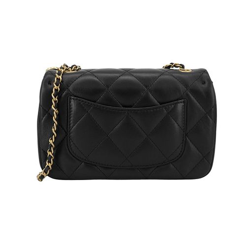 Túi Đeo Chéo Chanel Heart Charms Mini Flap Bag In Black Lambskin Màu Đen-6