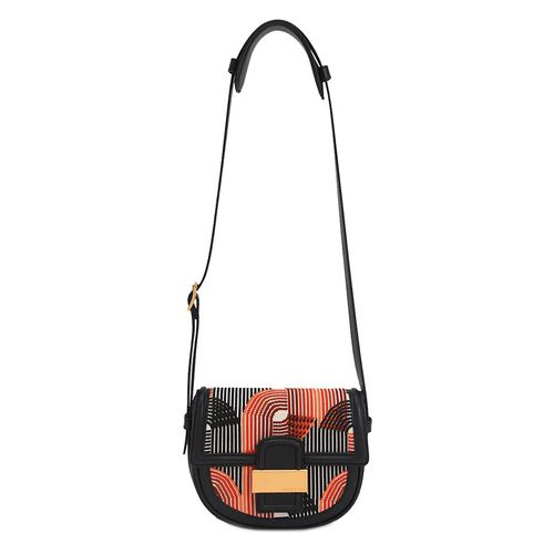 Túi Đeo Chéo Charles & Keith Aurea Knitted Saddle Crossbody Bag – Orange CK2-80270878 Màu Đen Cam