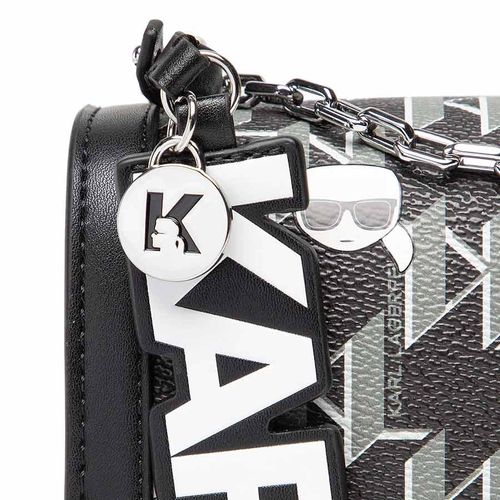 Túi Đeo Chéo Karl Lagerfeld Handbag Black 225W3030 Màu Đen Họa Tiết Xanh-4