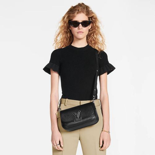 Túi Đeo Chéo Nữ Louis Vuitton LV Buci Bag Noir M59386 Màu Đen-4
