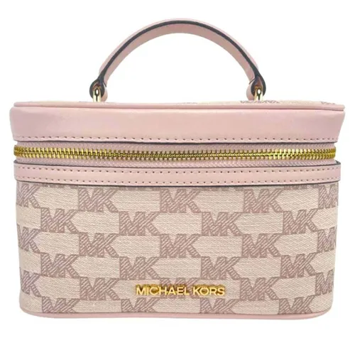 Túi Đeo Chéo Michael Kors MK Jet Set Item Medium Zip Trunk Crossbody 35S2GTTC6J Powder Blush Màu Hồng