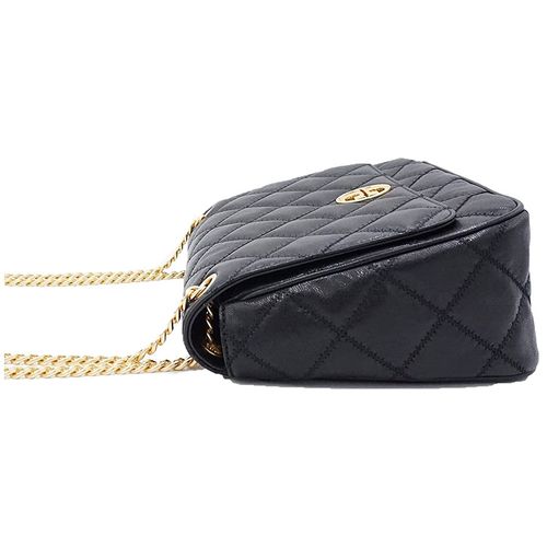 Túi Đeo Chéo Tory Burch 87862 Black With Gold Hardware Large Padded Leather Willa Shoulder Màu Đen-2