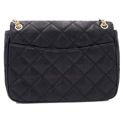 Túi Đeo Chéo Tory Burch 87862 Black With Gold Hardware Large Padded Leather Willa Shoulder Màu Đen-3