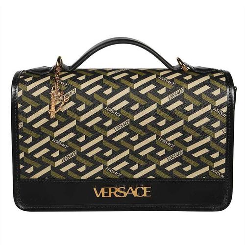Túi Đeo Chéo Versace La Greca Signature Shoulder Bag 1001908 1A02129 Màu Đen Xanh