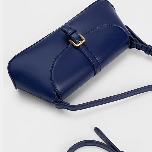 Túi Đeo Vai Charles & Keith Annelise Double Belted Shoulder Bag - Navy CK2-20781953 Màu Xanh Navy-5