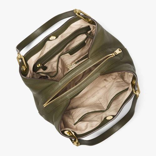 Túi Đeo Vai Michael Kors Raven Large Leather Shoulder Bag 30H6GRXE3L Màu Xanh Olive-4