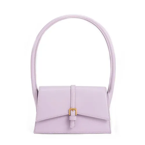 Túi Đeo Vai Nữ Charles & Keith CNK Annelise Belted Trapeze Bag – Lilac 20781954 Màu Tím