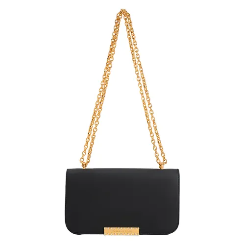 Túi Đeo Vai Nữ Charles & Keith CNK Leather Chain Strap Bag - Black 20840512 Màu Đen