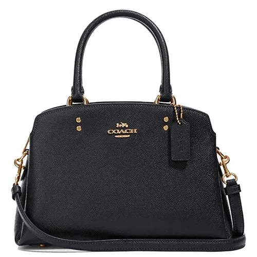 Túi Xách Nữ Coach Crossgrain Leather Lillie Carryall Crossbody Purse 91493 Màu Đen