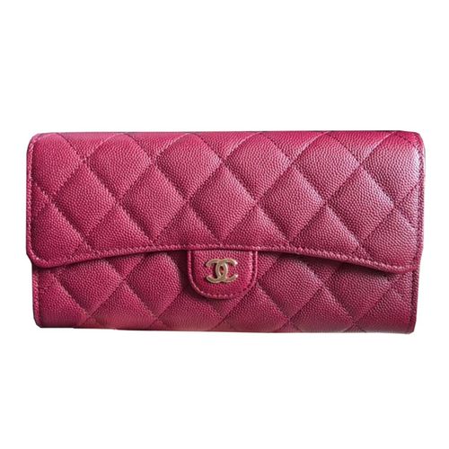 Ví Chanel Classic Long Wallet Màu Đỏ Đậm-1