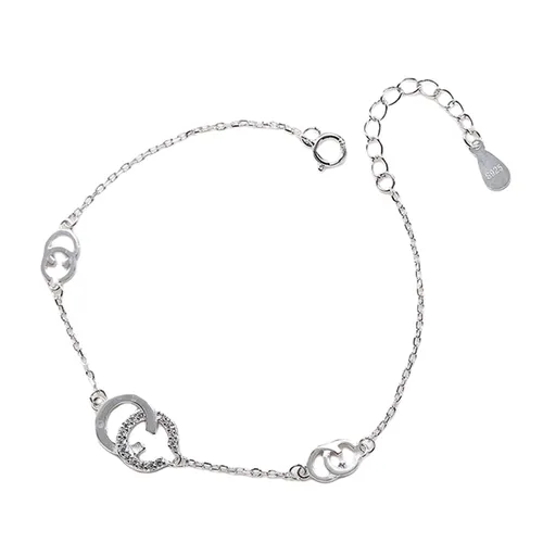 Lili Jewelry Nữ Vòng đeo tay Bạc 925 - Vòng Đeo Tay LiLi Jewelry Double C Lili_138325 Màu Bạc - Vua Hàng Hiệu