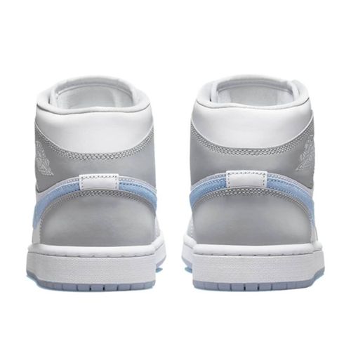Giày Thể Thao Nike Wmns Air Jordan 1 Mid Grey Blue BQ6472-105 Màu Xám Trắng Size 40.5-1