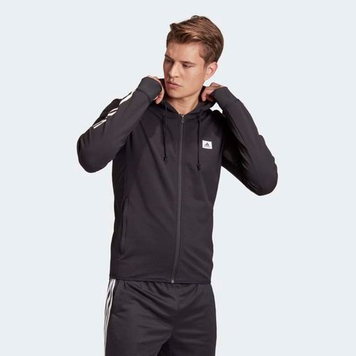 Áo Khoác Adidas Designed To Move Motion Hooded Track GD5279 Màu Đen Size XS-3