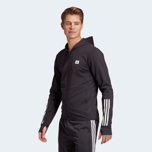 Áo Khoác Adidas Designed To Move Motion Hooded Track GD5279 Màu Đen Size XS-4