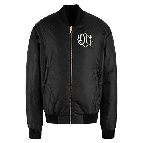 Áo Khoác Dolce & Gabbana D&G Logo Emboirders Bomber G9YX2T G7F7Y S8181 Màu Đen Size 48