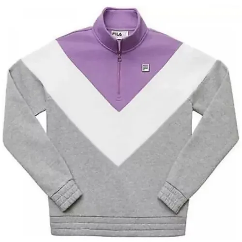 Áo Nỉ Fila 1/4 Zipper Sweater Pullover Plus Fleece Warm 1404585 Phối Màu Size L