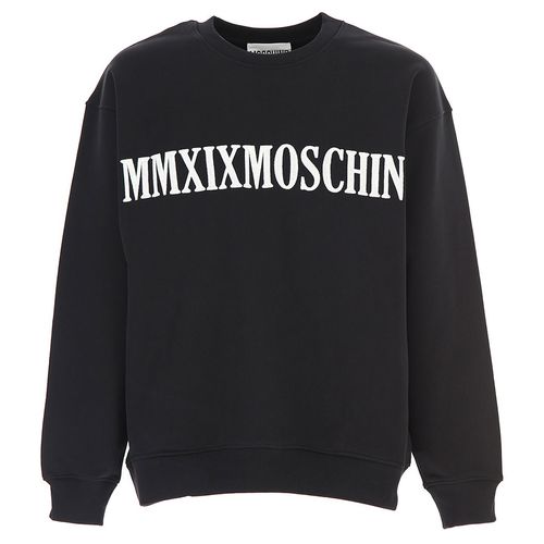 Áo Nỉ Moschino Logo Printed Black 192Z T170852271555 Màu Đen Size 48