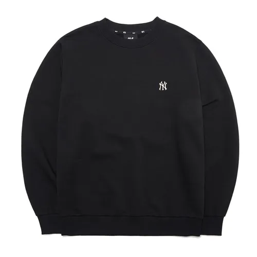 Áo Nỉ Sweater MLB Basic Small Logo Comfort Fit New York Yankees 3AMTB0314-50BKS Màu Đen