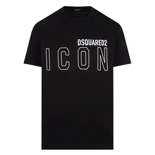 Áo Phông Dsquared2 Icon Logo Printed S79GC0063 Màu Đen Size M