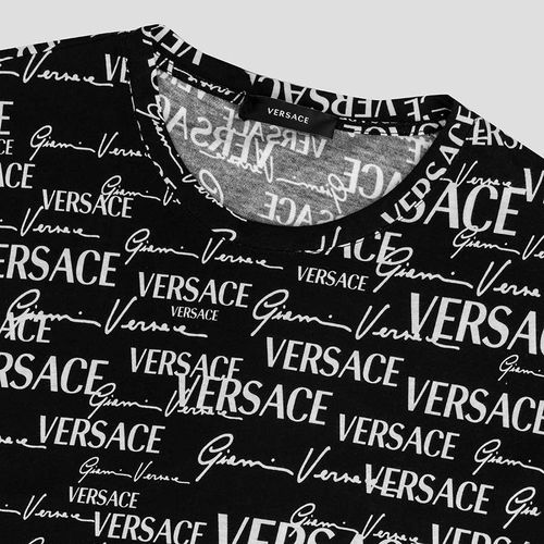 Áo Phông Versace Gianni Printed Black 1002901 1A02086 TN 5B040 Màu Đen Size S-2