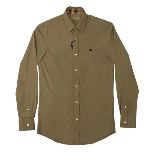 Burberry - Áo Sơ Mi Burberry Cambridge Cotton 80362881 Màu Xanh Rêu - Vua Hàng Hiệu