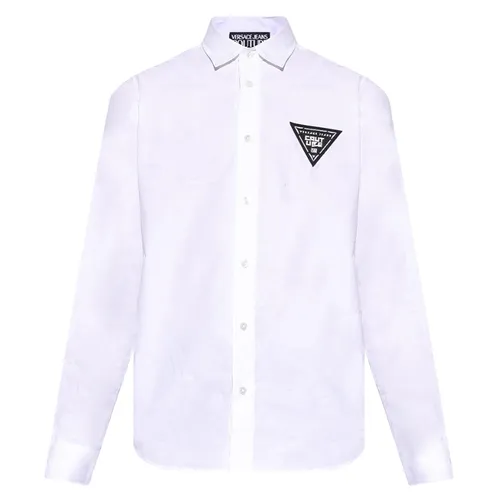 Áo Sơ Mi Versace Jeans Couture White With Patch 73GAL2R8 N0132 003 Màu Trắng Size 48