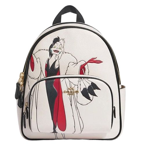 Balo Coach Disney Cruella Backpack Màu Trắng Họa Tiết