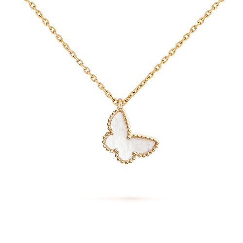 Dây Chuyền Van Cleef & Arpels Sweet Alhambra Butterfly Pendant 18K Yellow Gold Mother-Of-Pearl Màu Vàng Gold Size 9mm