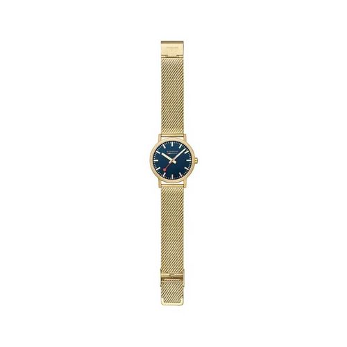 Đồng Hồ Nam Mondaine Classic Deep Ocean Blue Golden Stainless Steel Watch A660.30360.40SBM - 40mm Màu Vàng-1