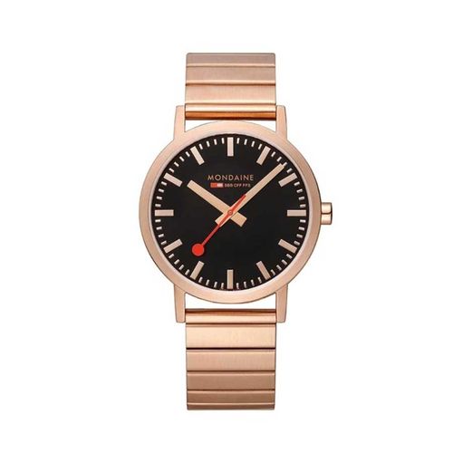 Đồng Hồ Nam Mondaine Classic Rose Golden Watch A660.30360.16SBR - 40mm Màu Vàng Hồng