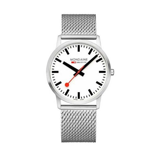 Đồng Hồ Nam Mondaine Simply Elegant Classic Stainless Steel Watch A638.30350.16SBZ - 40mm Màu Xám Bạc