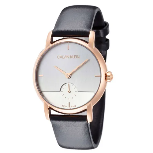 Đồng Hồ Nữ Calvin Klein CK Established Quartz Silver Dial Ladies Watch K9H2Y6C6 Màu Đen