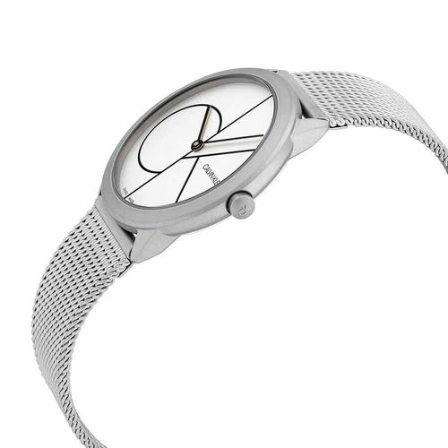 Đồng Hồ Nữ Calvin Klein Minimal Quartz White Dial Ladies Watch K3M5215X Màu Bạc-2
