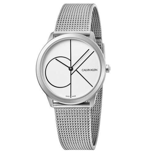 Đồng Hồ Nữ Calvin Klein Minimal Quartz White Dial Ladies Watch K3M5215X Màu Bạc