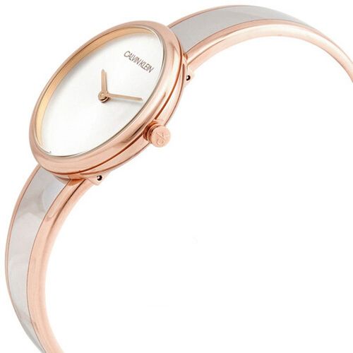 Đồng Hồ Nữ Calvin Klein Seduce Quartz Silver Dial Ladies Watch K4E2N61Y Màu Vàng Hồng-1