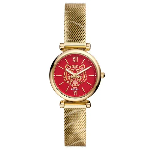 Đồng Hồ Nữ Dây Thép Không Gỉ Fossil Carlie ES5155 Màu Vàng