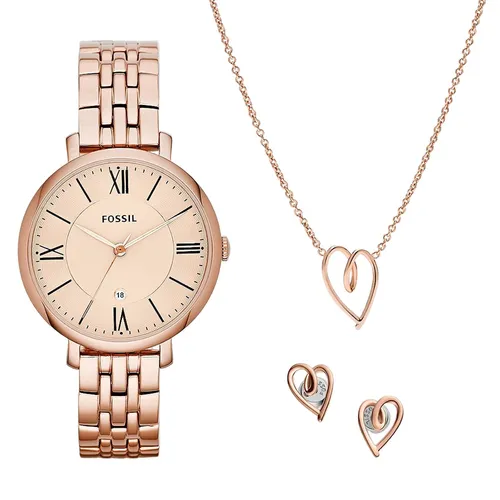 Đồng Hồ Nữ Fossil Jacqueline ES5252SET Dây Thép Không Gỉ Màu Vàng Hồng - Đồng hồ - Vua Hàng Hiệu