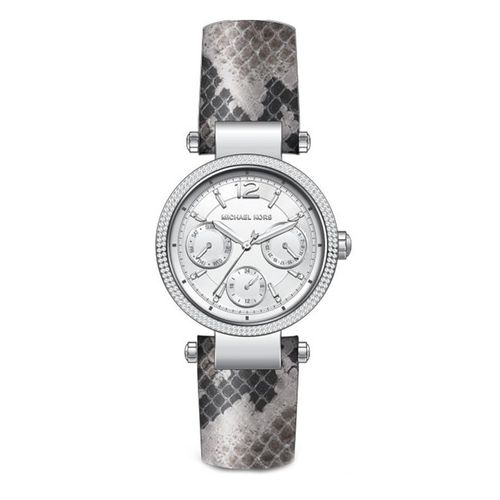 Đồng Hồ Nữ Michael Kors MK2567 Watch Strap Grey Leather Màu Xám Bạc-1