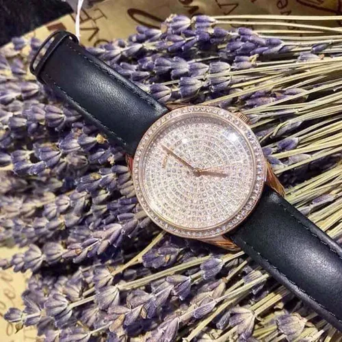 Michael Kors Womens Ritz Chronograph Black Stainless Steel Watch